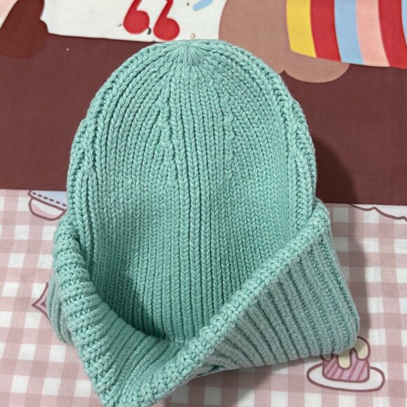 Acne Studios Small Square Face Logo Ribbed Knit Beanie - Picture 5 of 5